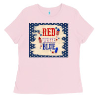 Red White Blue Ladies Tee | Teevron