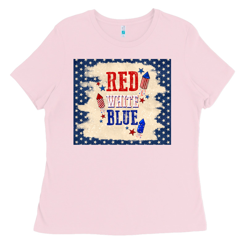 Red White Blue Ladies Tee by TumblerDesignByShophia | Teevron