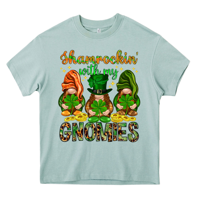 Shamrockin With My Gnomies Heavy Core Tee by NancyCooperArtShop | Teevron