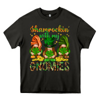 Asphalt shamrockin with my gnomies Heavy Core Tee - NancyCooperArtShop