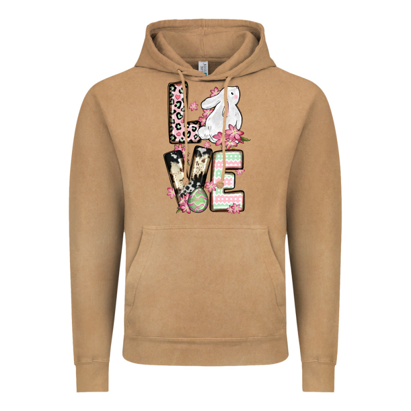 Love Easter Bunny Vintage Hoodie by OliviaCreatesArt | Teevron