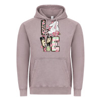Vintage Zinc Love Easter bunny Vintage Hoodie - OliviaCreatesArt