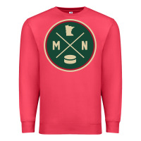 Cardinal Classic Minnesota Hockey MN Outline Pullover Hoodie Premium Sweatshirt - maiPhamDesign