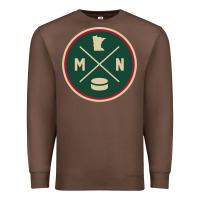 Chestnut Classic Minnesota Hockey MN Outline Pullover Hoodie Premium Sweatshirt - maiPhamDesign