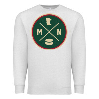 Classic Minnesota Hockey Mn Outline Pullover Hoodie Premium Sweatshirt | Teevron