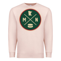 Pale Pink Classic Minnesota Hockey MN Outline Pullover Hoodie Premium Sweatshirt - maiPhamDesign