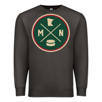 Smoke Classic Minnesota Hockey MN Outline Pullover Hoodie Premium Sweatshirt - maiPhamDesign