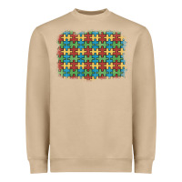 Mushroom autism awareness background Heavyweight Sweatshirt - Artiststas