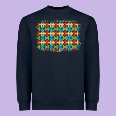 Autism Awareness Background Heavyweight Sweatshirt Designed By Artiststas