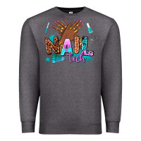 Charcoal Heather nail tech Premium Sweatshirt - AdoDesignShop