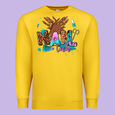 Nail Tech Premium Sweatshirt Designed By Adodesignshop