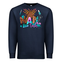Navy nail tech Premium Sweatshirt - AdoDesignShop