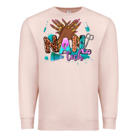 Pale Pink nail tech Premium Sweatshirt - AdoDesignShop