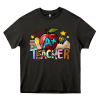 Asphalt a teacher Heavy Core Tee - NancyCooperArtShop