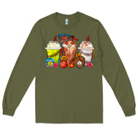 Army Green Softball Basketball Baseball Sports Coffee Cups Long Sleeve Tee - FaDigitalArtStudio