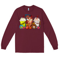 Burgundy Softball Basketball Baseball Sports Coffee Cups Long Sleeve Tee - FaDigitalArtStudio