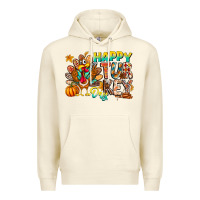 Sandshell Happy Turkey Day Premium Hoodie - CowhideDigitalArt