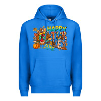 True Royal Happy Turkey Day Premium Hoodie - CowhideDigitalArt