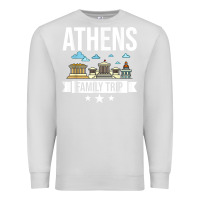 Dove Grey Athens Greece City Trip Skyline Map Travel Premium Sweatshirt - maiPhamDesign
