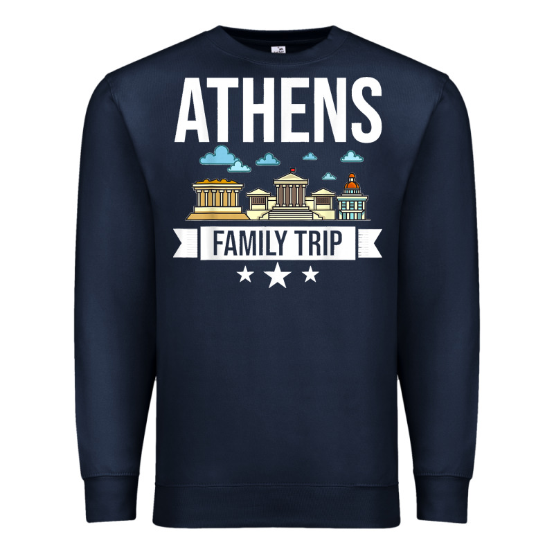 Athens Greece City Trip Skyline Map Travel Premium Sweatshirt by maiPhamDesign | Teevron