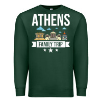 Sports Green Athens Greece City Trip Skyline Map Travel Premium Sweatshirt - maiPhamDesign