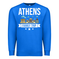 True Royal Athens Greece City Trip Skyline Map Travel Premium Sweatshirt - maiPhamDesign