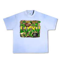 Grape Ice All you need is coffee and lucky St. Patrick's Urban Heavy Tee - HowdyJamesFarm