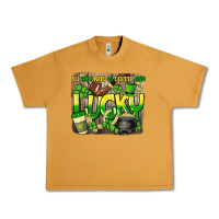 Peanut Butter All you need is coffee and lucky St. Patrick's Urban Heavy Tee - HowdyJamesFarm