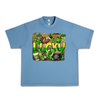 Pebble Blue All you need is coffee and lucky St. Patrick's Urban Heavy Tee - HowdyJamesFarm