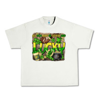 Pistachio All you need is coffee and lucky St. Patrick's Urban Heavy Tee - HowdyJamesFarm