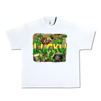 White All you need is coffee and lucky St. Patrick's Urban Heavy Tee - HowdyJamesFarm
