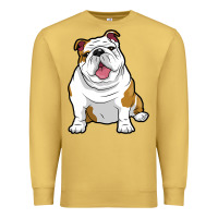 Antique Gold ENGLISH BULLDOGS Awesome Funny Bulldog Pups Dogs Premium Sweatshirt - maiPhamDesign