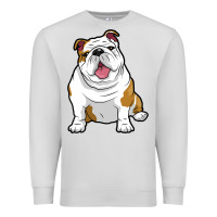Dove Grey ENGLISH BULLDOGS Awesome Funny Bulldog Pups Dogs Premium Sweatshirt - maiPhamDesign