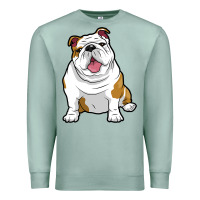 Seafoam ENGLISH BULLDOGS Awesome Funny Bulldog Pups Dogs Premium Sweatshirt - maiPhamDesign