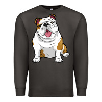 Smoke ENGLISH BULLDOGS Awesome Funny Bulldog Pups Dogs Premium Sweatshirt - maiPhamDesign
