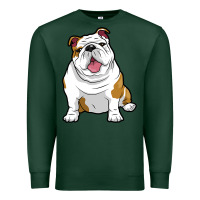 Sports Green ENGLISH BULLDOGS Awesome Funny Bulldog Pups Dogs Premium Sweatshirt - maiPhamDesign