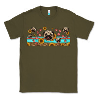 Army Green western pug dogs Classic Tee - Jasminsmagicworld