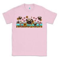 Bubblegum Pink western pug dogs Classic Tee - Jasminsmagicworld