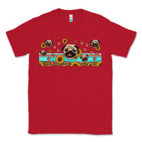 Red western pug dogs Classic Tee - Jasminsmagicworld