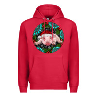 Cardinal Baby Pig Christmas Premium Hoodie - RanaPortraitStore