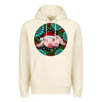 Sandshell Baby Pig Christmas Premium Hoodie - RanaPortraitStore