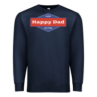 Navy happy dad hard seltzer Premium Sweatshirt - maiPhamDesign