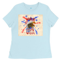Baby Blue made in the usa Ladies Tee - TumblerDesignByShophia