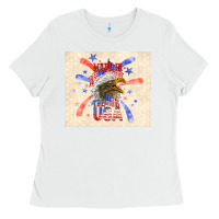 White made in the usa Ladies Tee - TumblerDesignByShophia