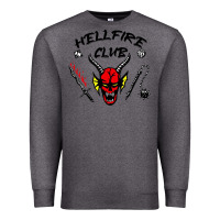 Charcoal Heather hellfire club   strangerthings Premium Sweatshirt - maiPhamDesign