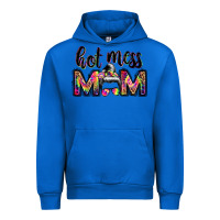 Cobalt hot mess mom messy bun Urban Hoodie - JahusDesignShop