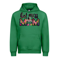 Emerald hot mess mom messy bun Urban Hoodie - JahusDesignShop
