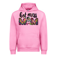 Fuchsia Pink hot mess mom messy bun Urban Hoodie - JahusDesignShop