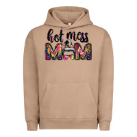 Pigment Burro hot mess mom messy bun Urban Hoodie - JahusDesignShop