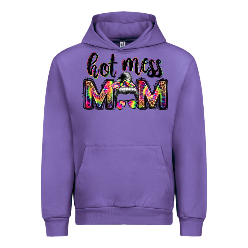 Hot Mess Mom Messy Bun Urban Hoodie by JahusDesignShop | Teevron